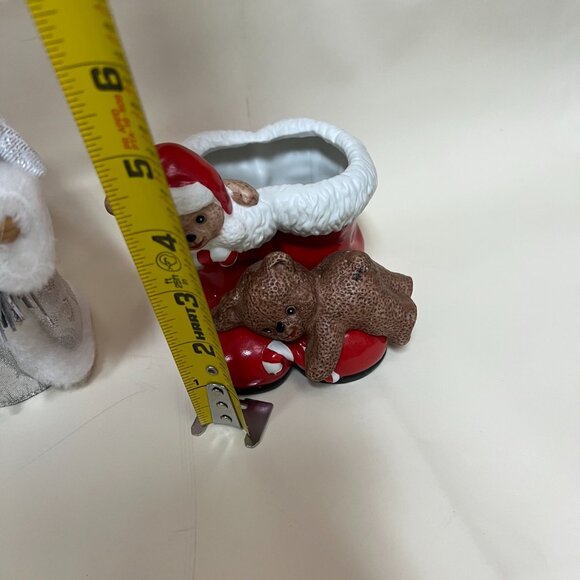 Christmas Figurines Snowman & Santa Clauses Holiday Decorations Vintage Ornament - Picture 5 of 15